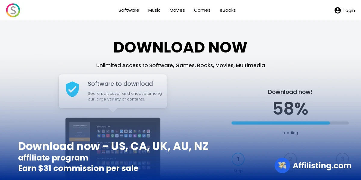 Download now - US, CA, UK, AU, NZ affiliate program