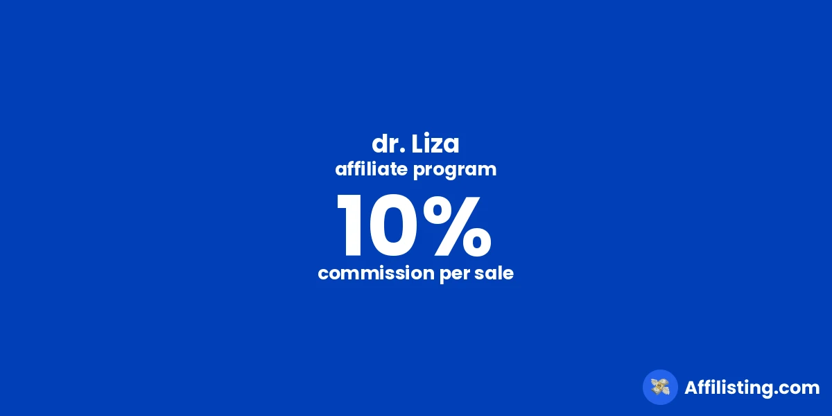 dr. Liza affiliate program