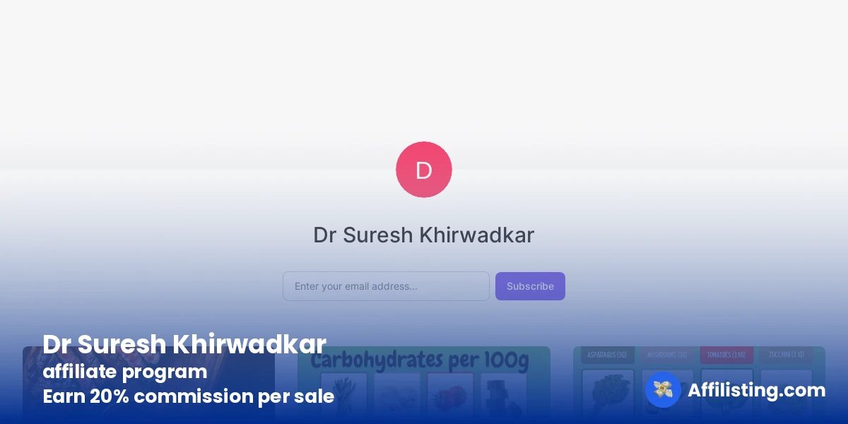 Dr Suresh Khirwadkar affiliate program