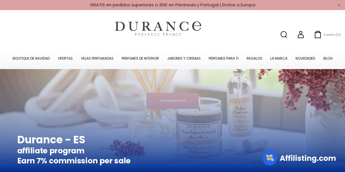 Durance - ES affiliate program