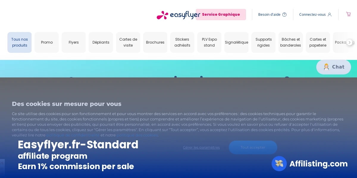 Easyflyer.fr-Standard affiliate program