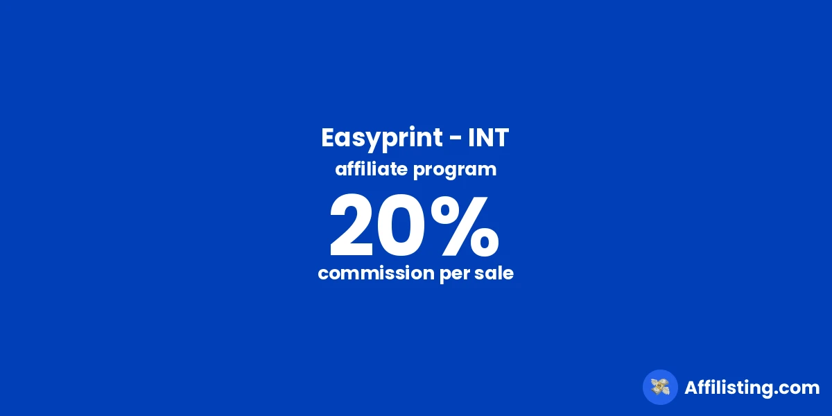 Easyprint - INT affiliate program