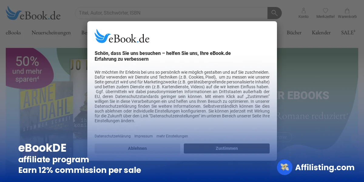 eBookDE affiliate program