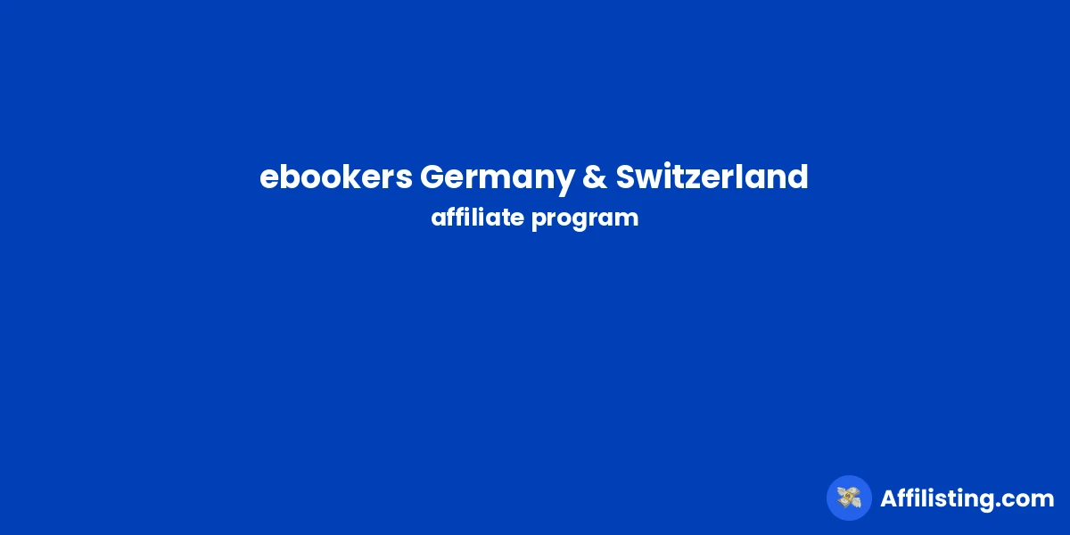 ebookers Germany & Switzerland affiliate program