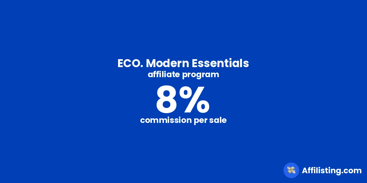 ECO. Modern Essentials affiliate program