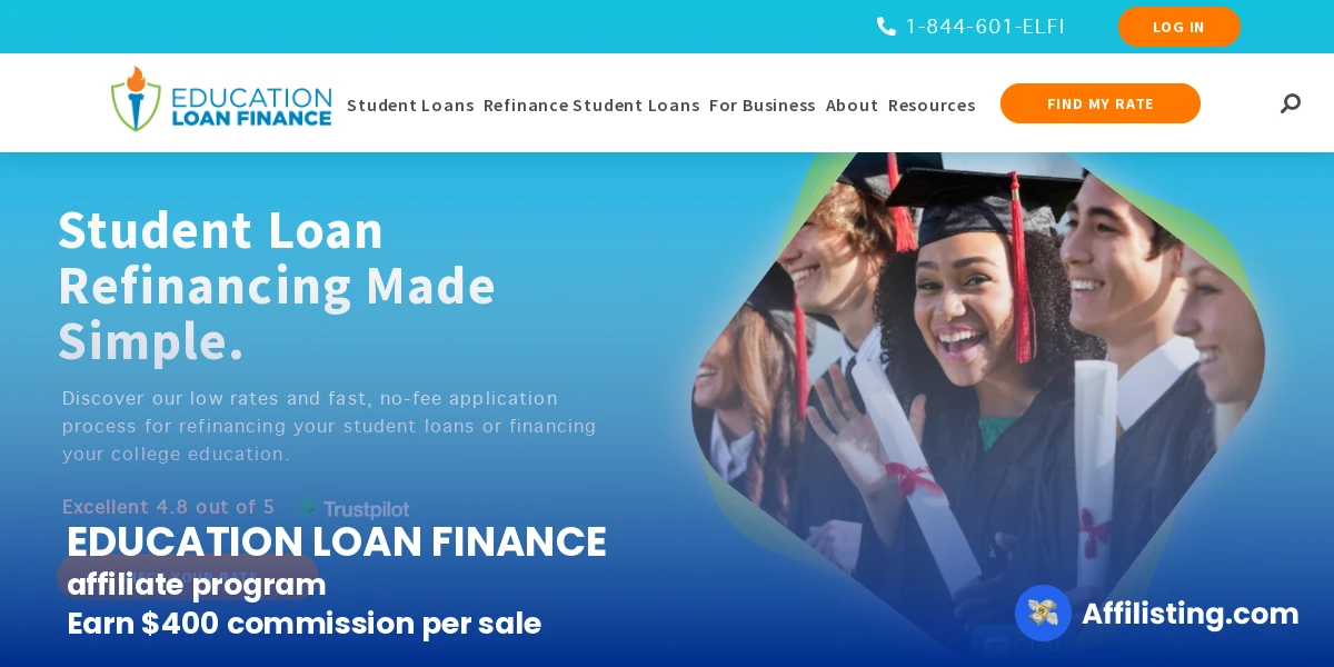 EDUCATION LOAN FINANCE affiliate program
