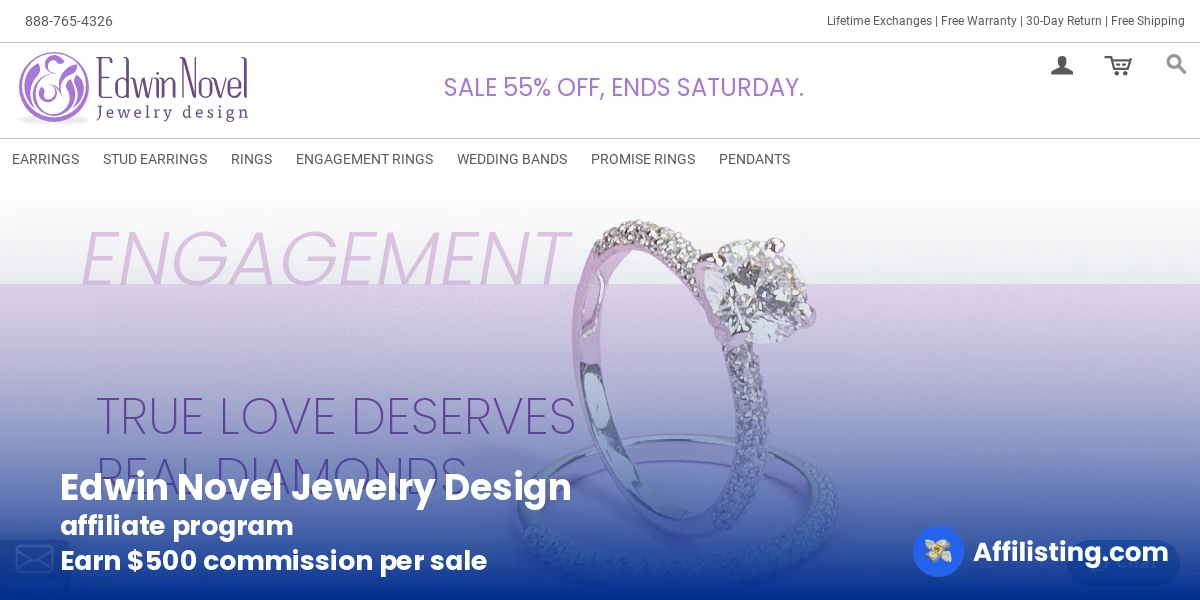 Edwin Novel Jewelry Design affiliate program