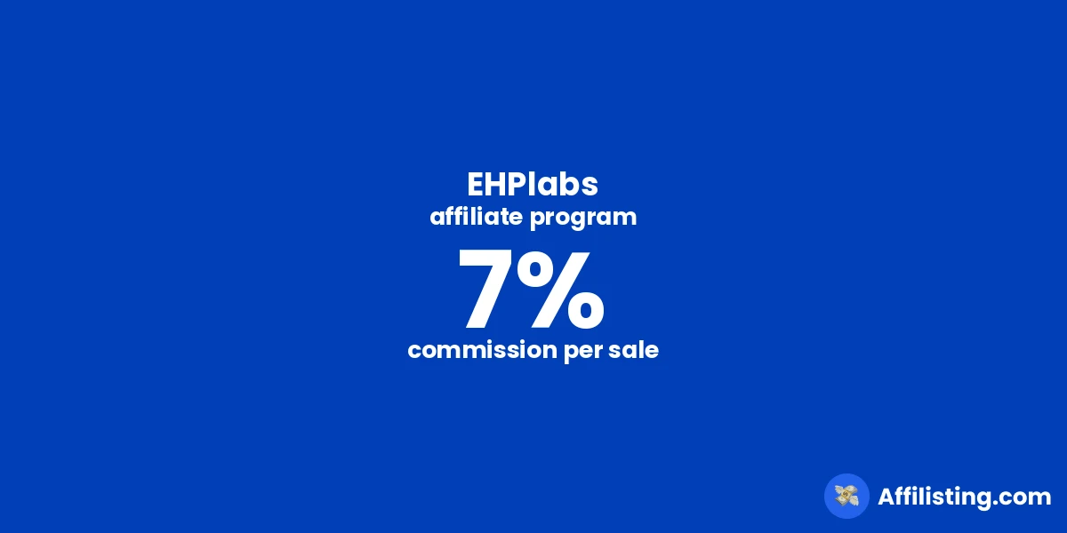 EHPlabs affiliate program
