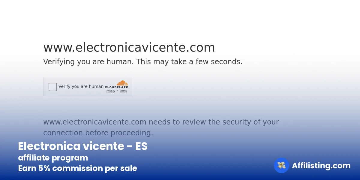 Electronica vicente - ES affiliate program