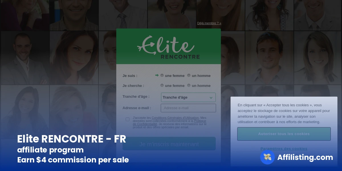 Elite RENCONTRE - FR affiliate program