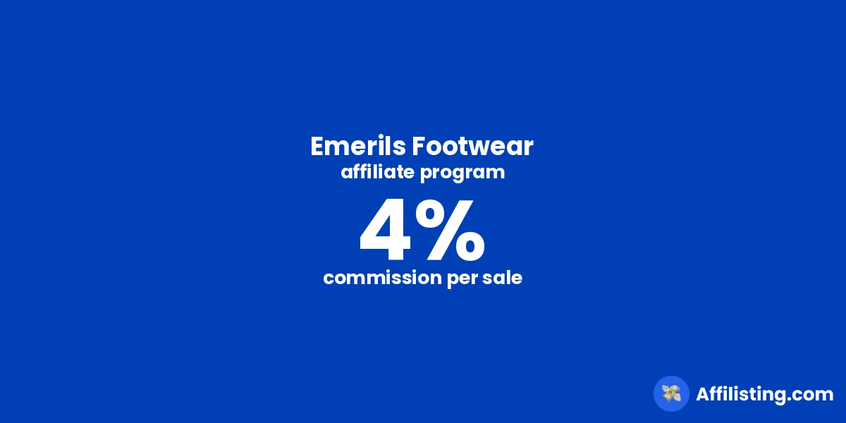 Emerils Footwear affiliate program