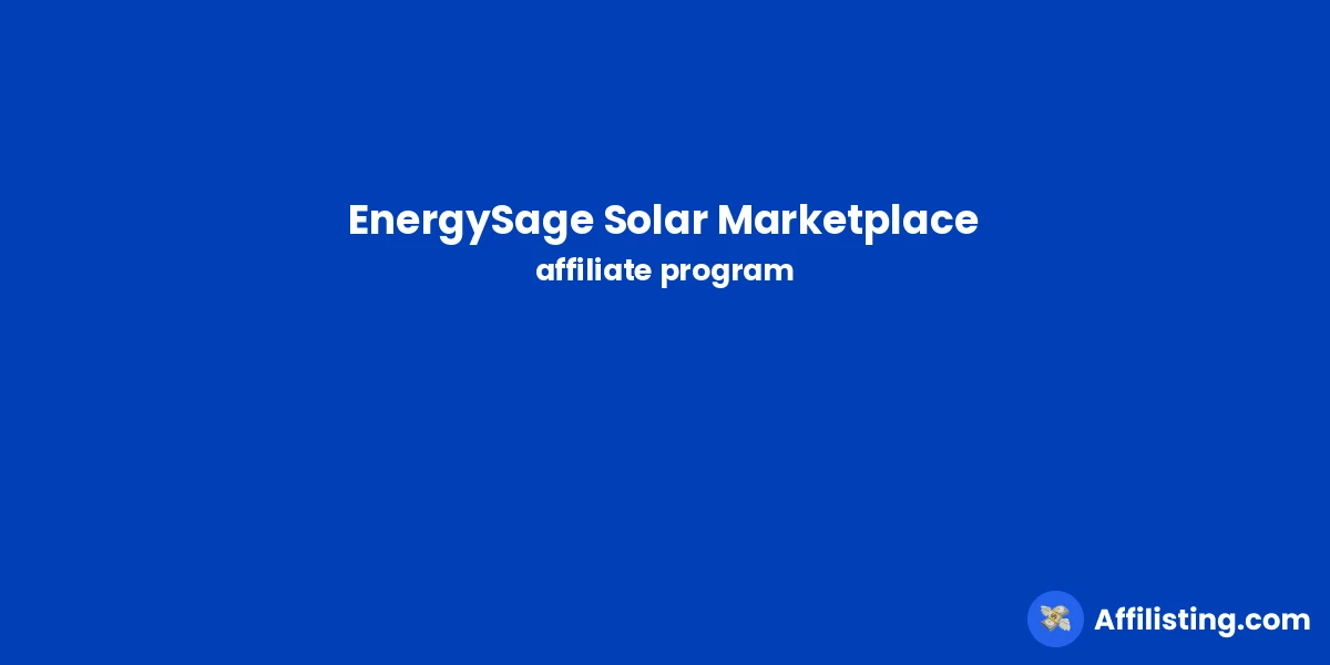 EnergySage Solar Marketplace affiliate program