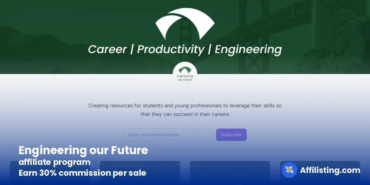 Engineering our Future affiliate program