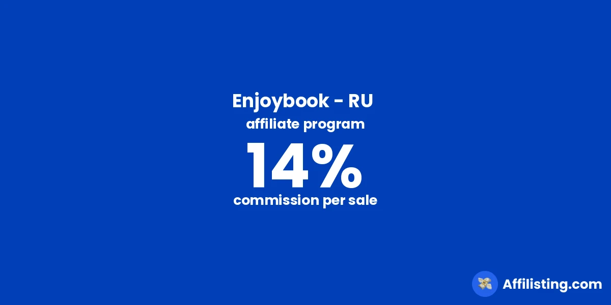 Enjoybook - RU  affiliate program