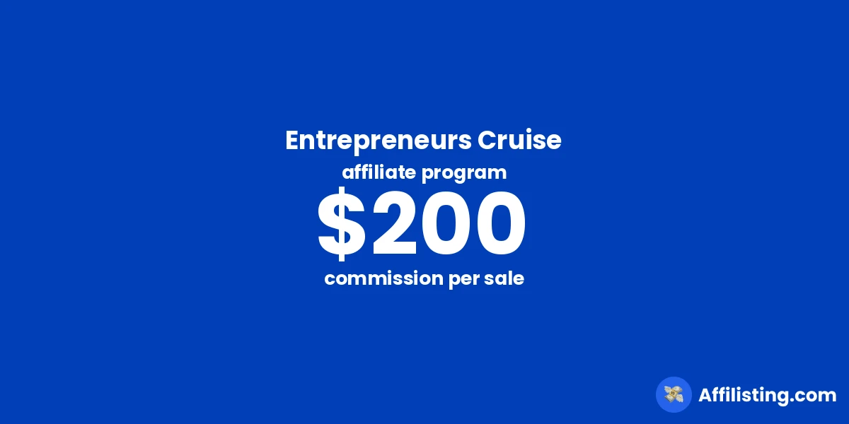 Entrepreneurs Cruise affiliate program