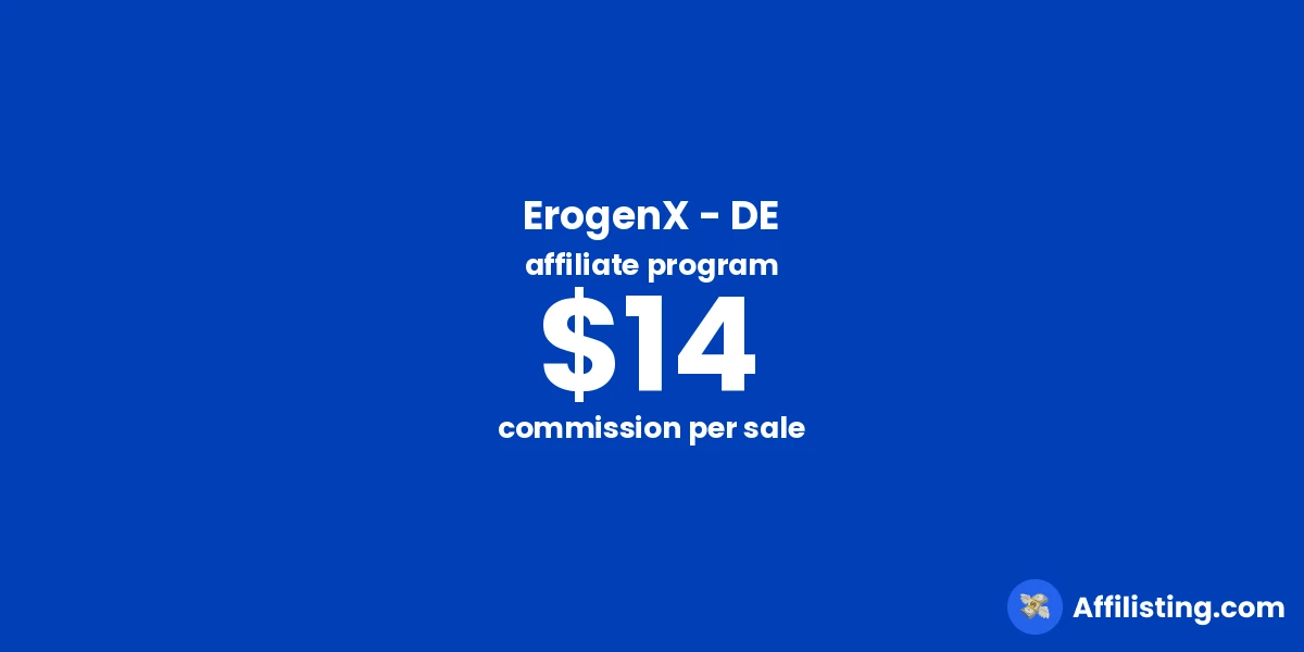 ErogenX - DE affiliate program