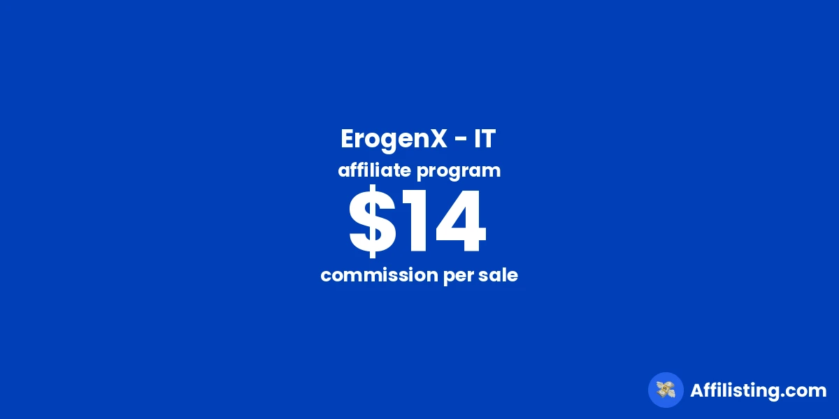 ErogenX - IT affiliate program