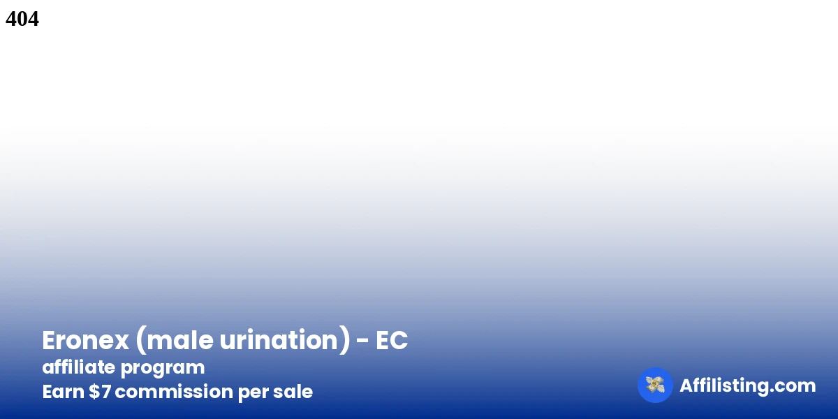 Eronex (male urination) - EC  affiliate program