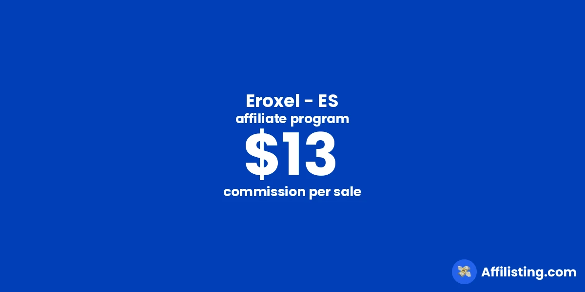 Eroxel - ES affiliate program
