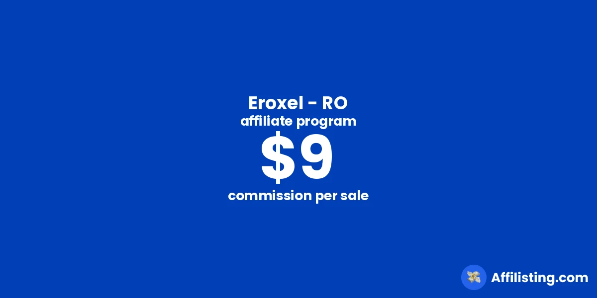 Eroxel - RO affiliate program
