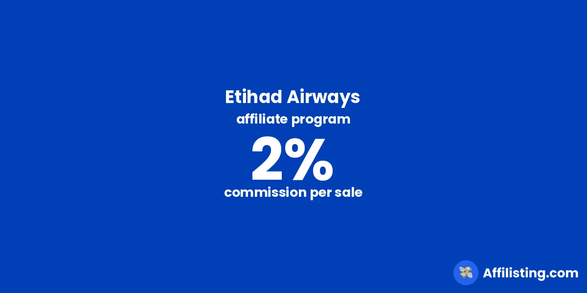 Etihad Airways affiliate program