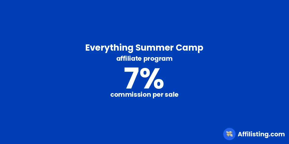 Everything Summer Camp affiliate program