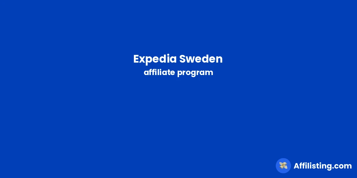 Expedia Sweden affiliate program