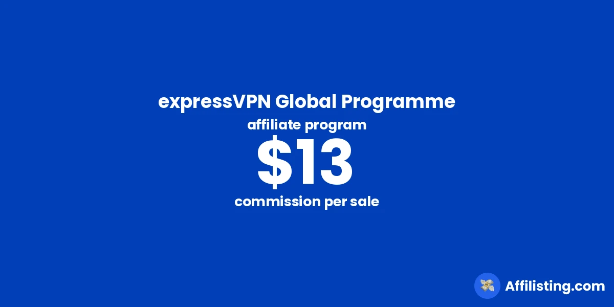 expressVPN Global Programme affiliate program