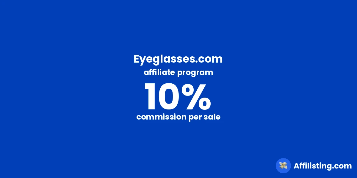 Eyeglasses.com affiliate program