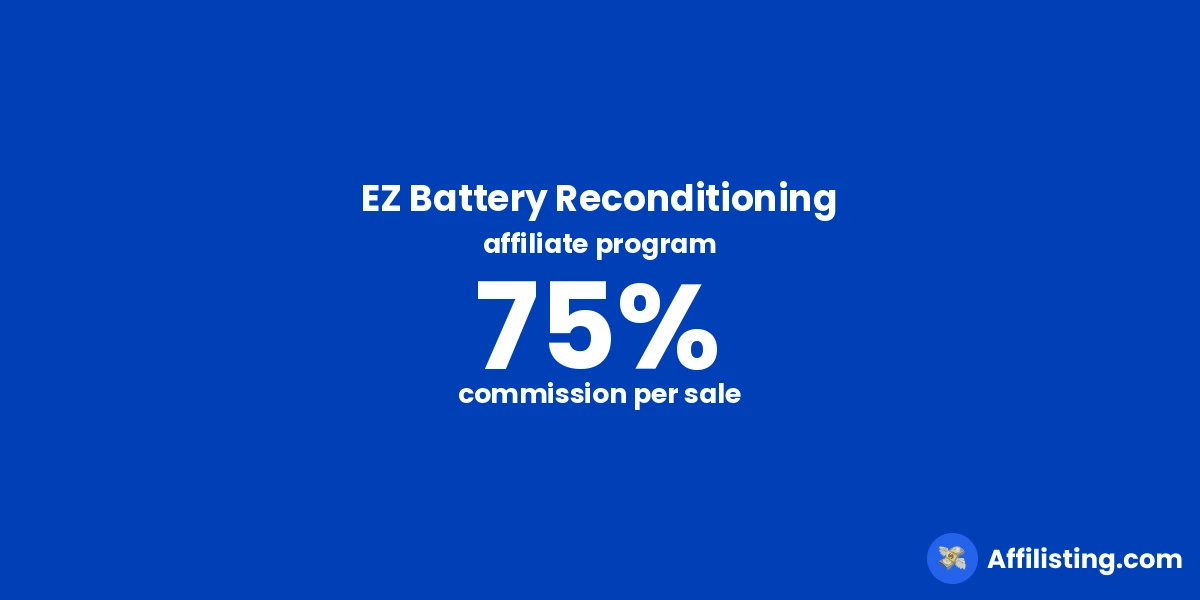 EZ Battery Reconditioning affiliate program