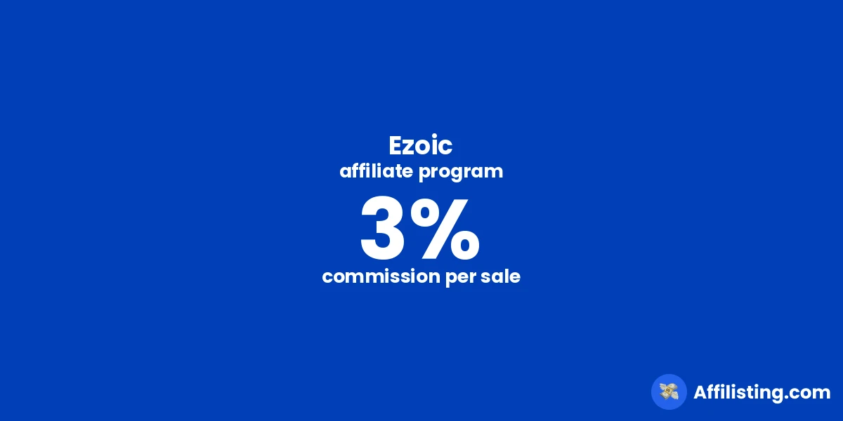 Ezoic affiliate program