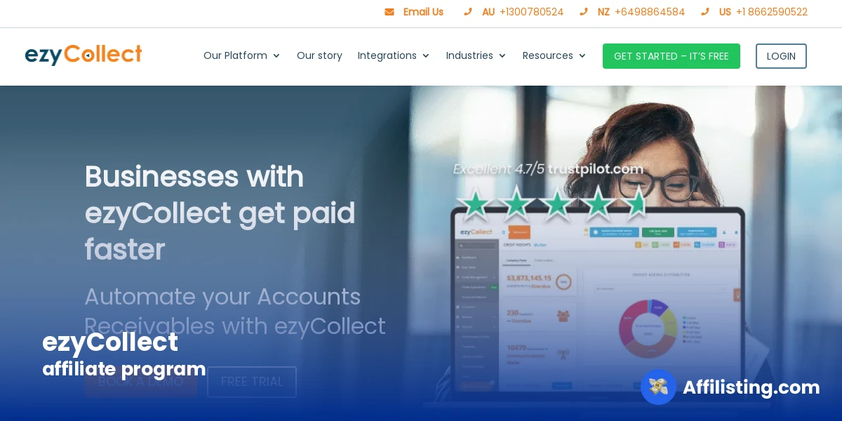 ezyCollect affiliate program