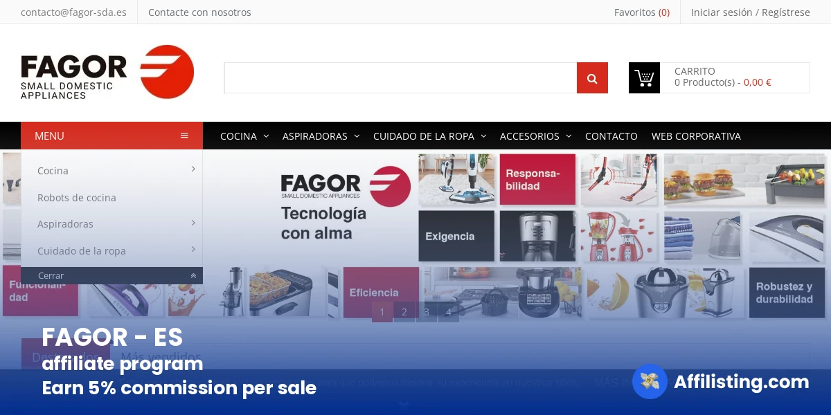 FAGOR - ES affiliate program