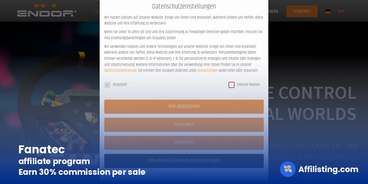Fanatec affiliate program