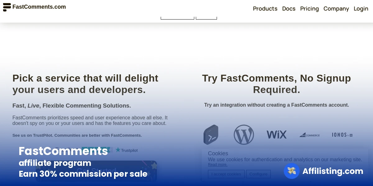 FastComments affiliate program