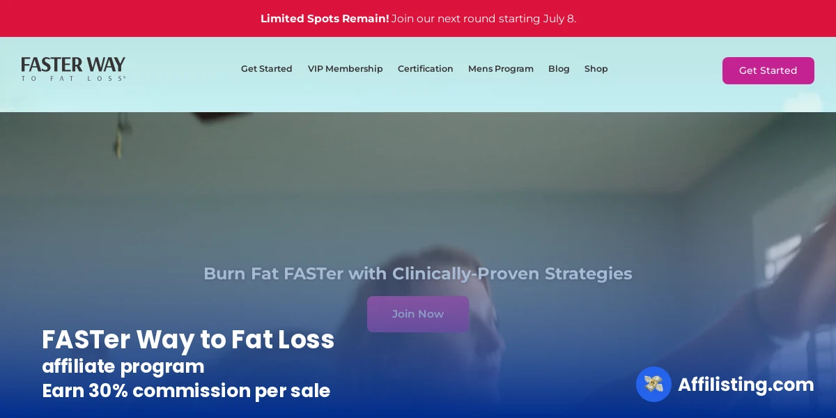 FASTer Way to Fat Loss affiliate program