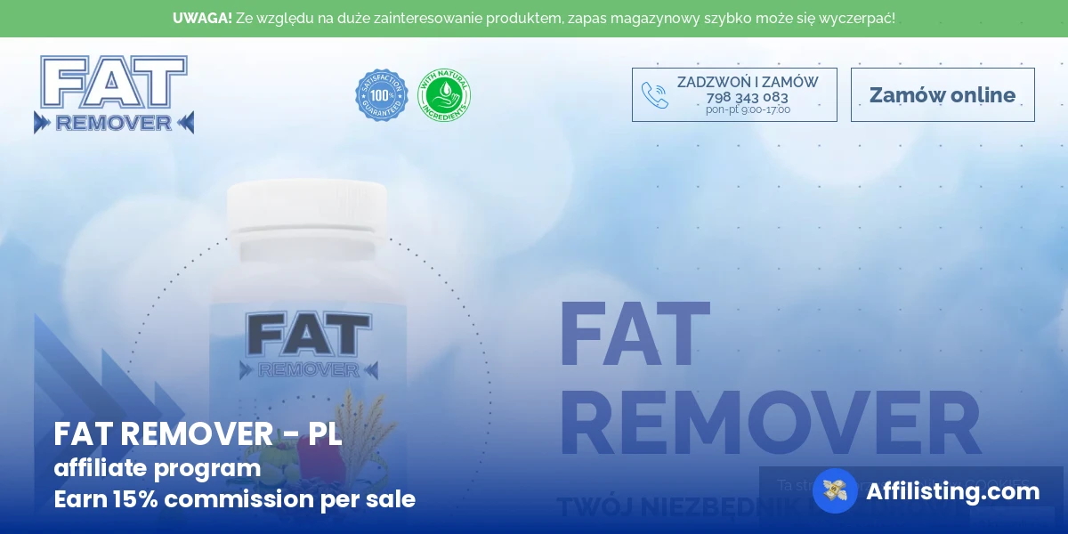 FAT REMOVER - PL affiliate program