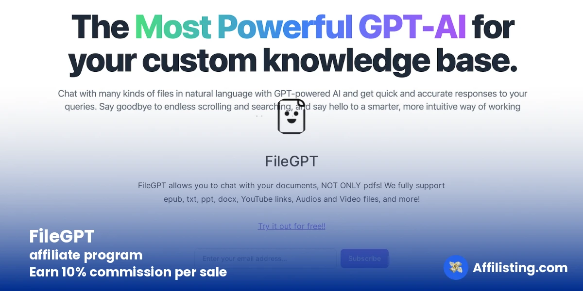 FileGPT affiliate program