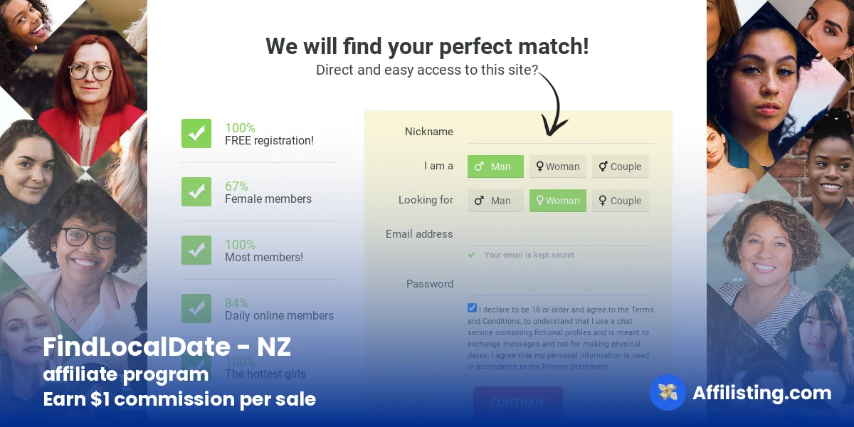 FindLocalDate - NZ affiliate program