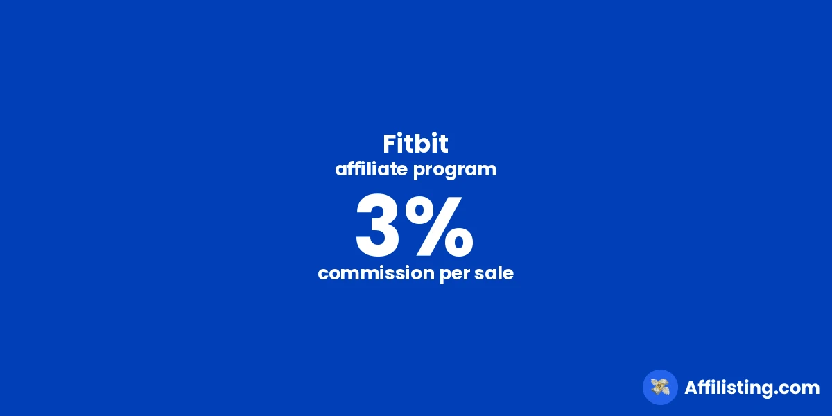 Fitbit affiliate program