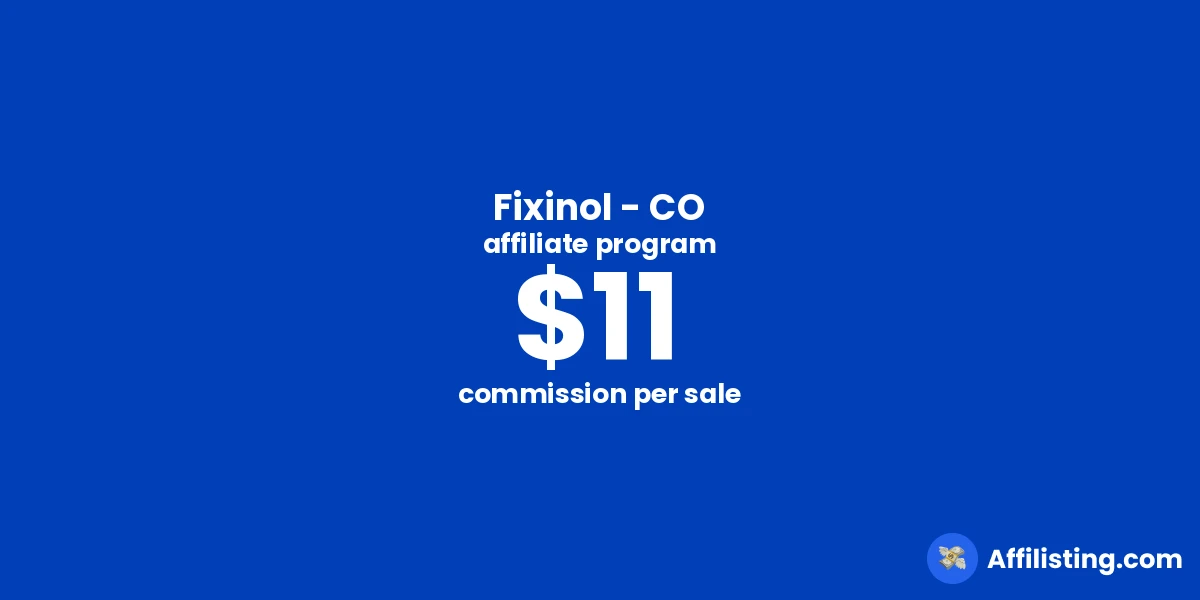 Fixinol - CO affiliate program