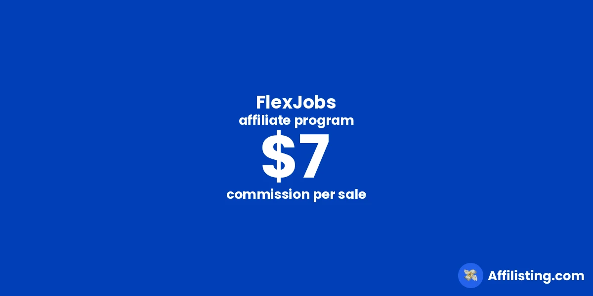 FlexJobs affiliate program