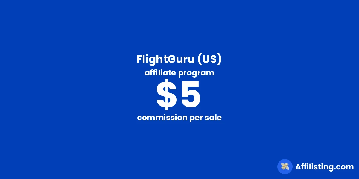 FlightGuru (US) affiliate program