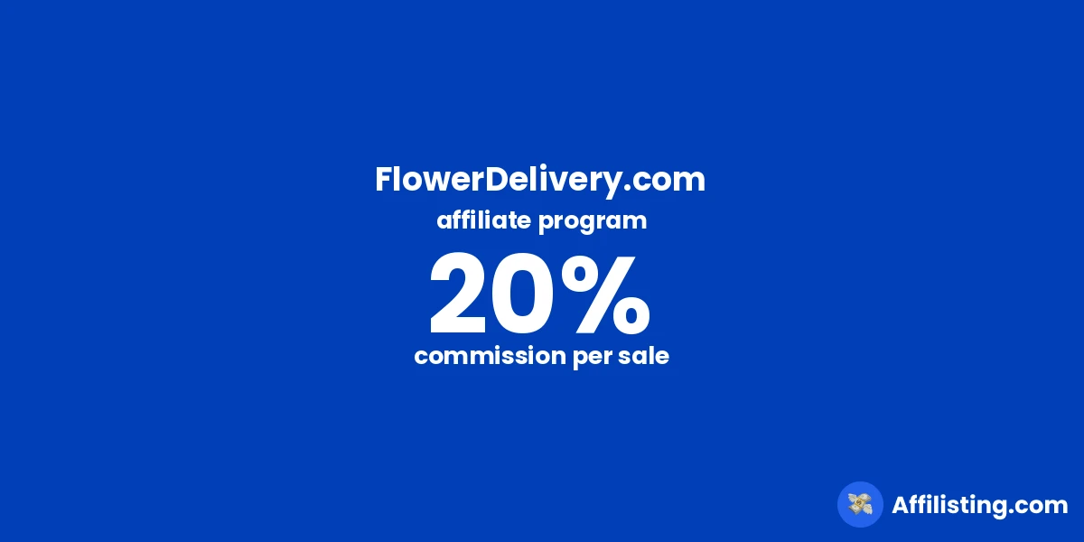 FlowerDelivery.com affiliate program