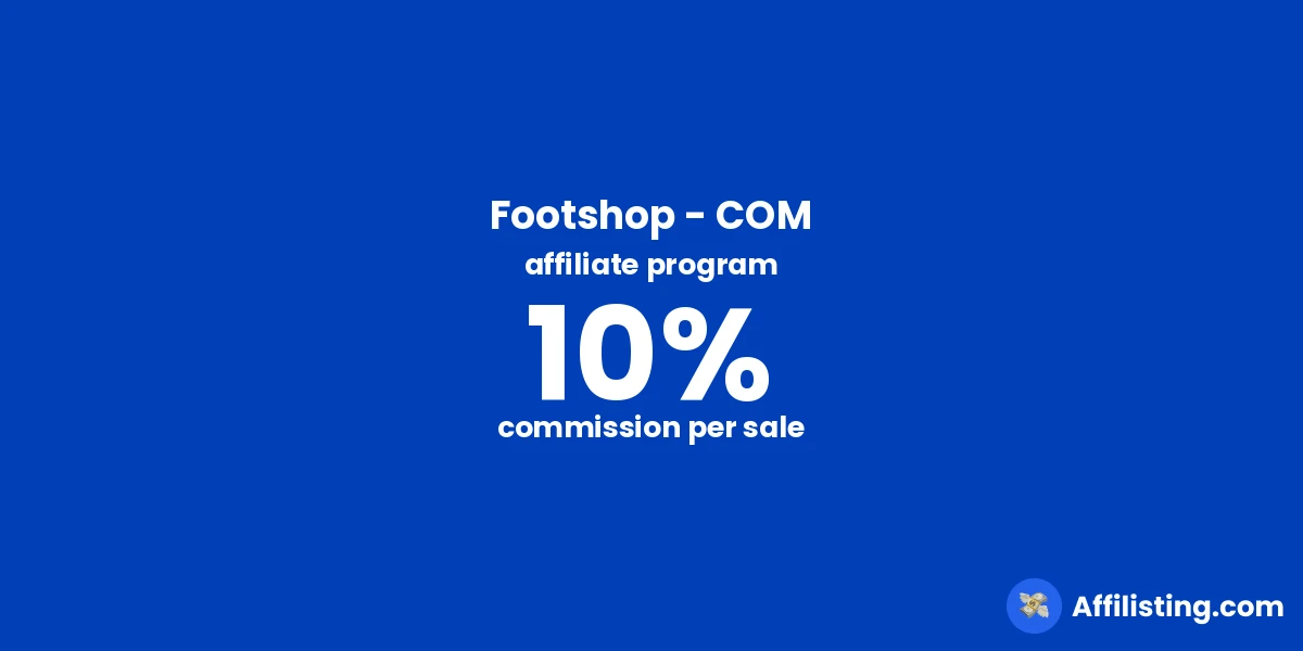 Footshop - COM affiliate program