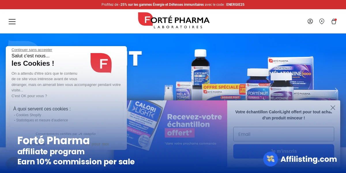 Forté Pharma affiliate program