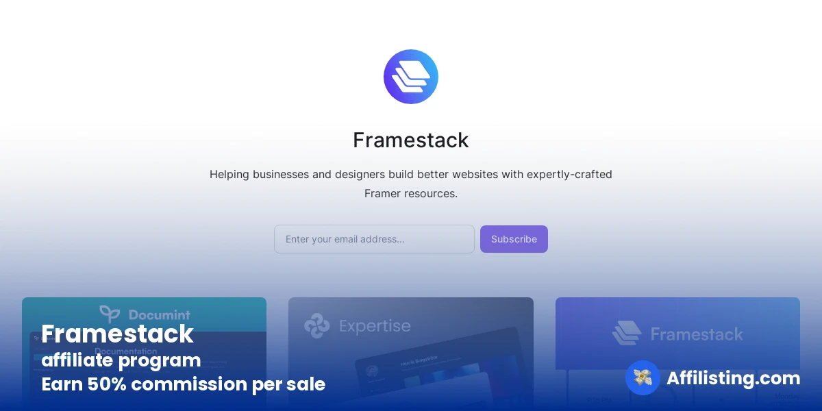 Framestack affiliate program