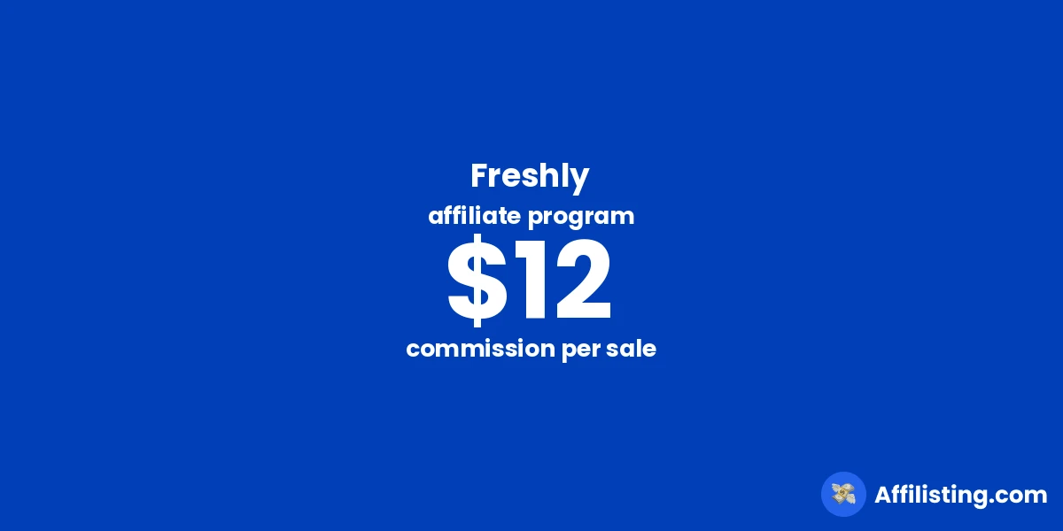 Freshly affiliate program