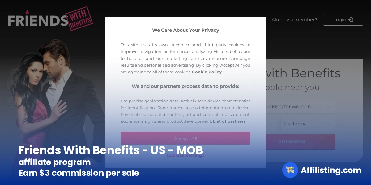 Friends With Benefits - US - MOB affiliate program