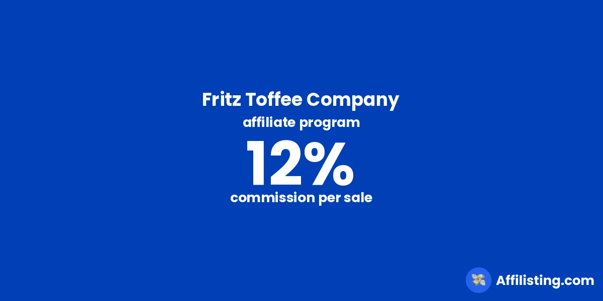 Fritz Toffee Company affiliate program